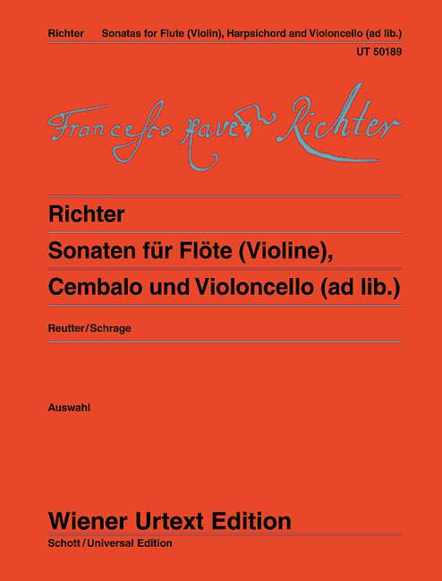 Richter: Sonatas for Flute published by Wiener Urtext